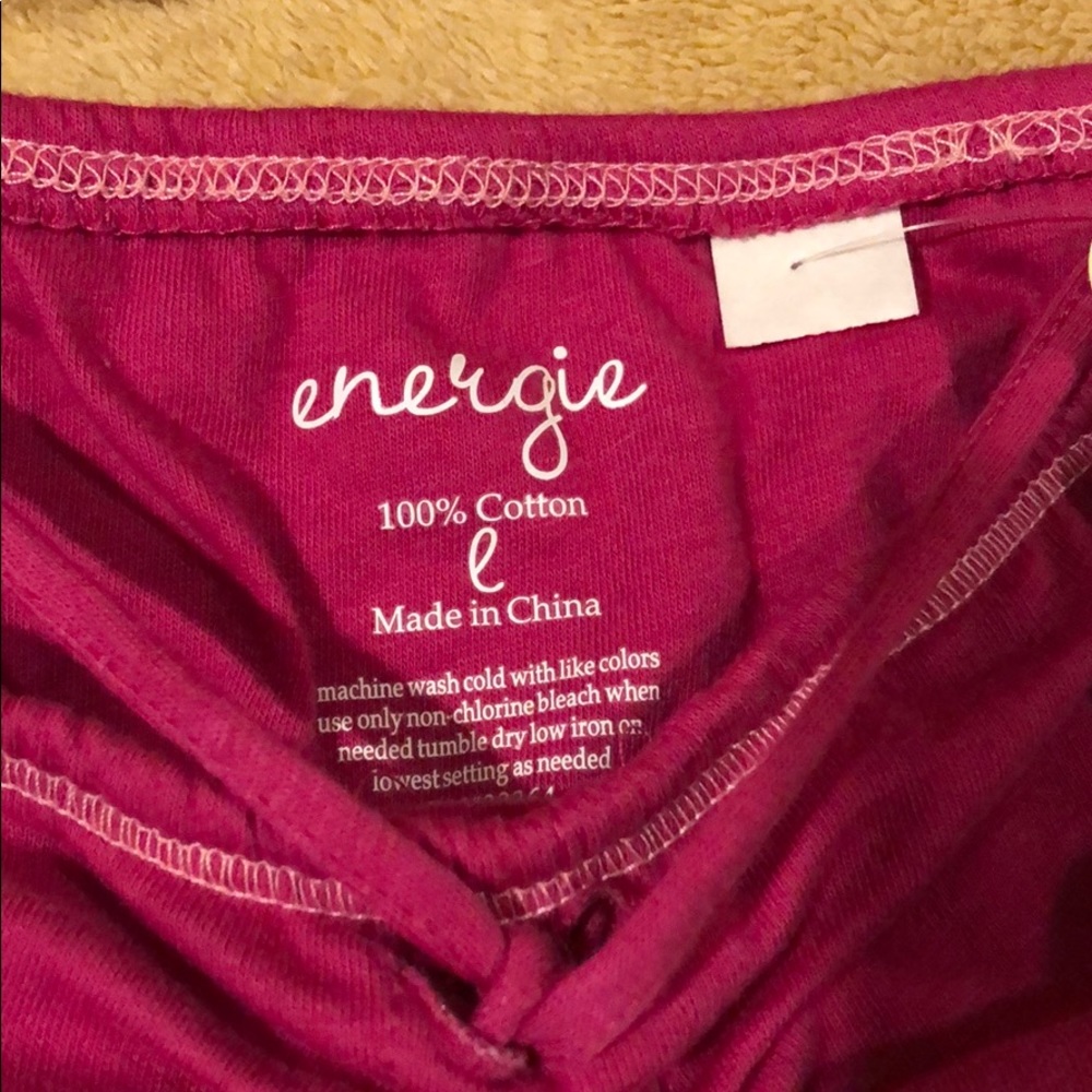 Energie pink strapless top - Picture 3 of 10